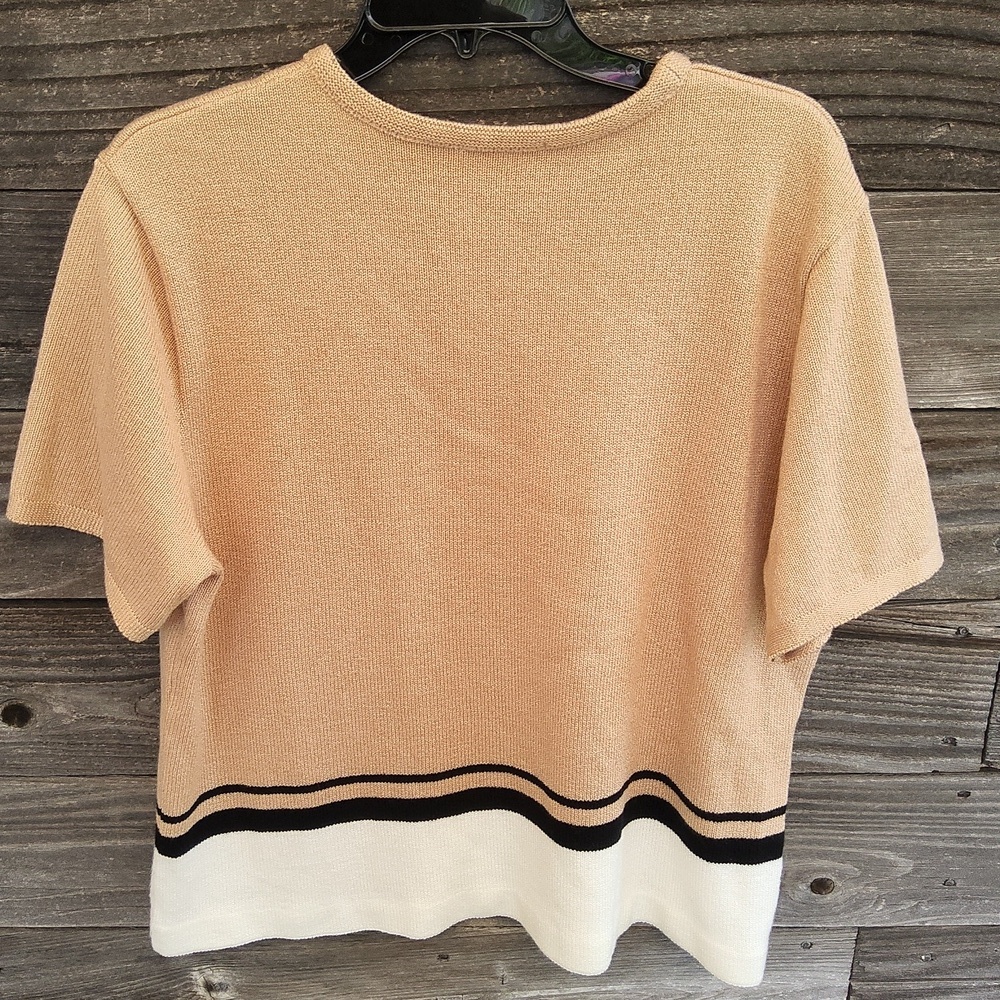 Talbots Beige Knit Sweater Size XL - Picture 6 of 8